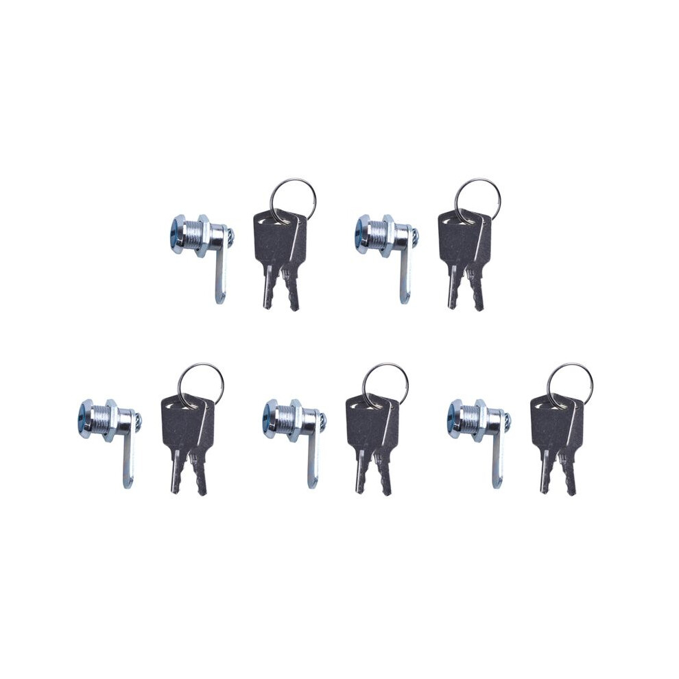 5X Cam Lock Desk Drawer Lock 16Mm + 10 Keys For Arcade Cupboard Mailbox File Cabinet 6032048512966