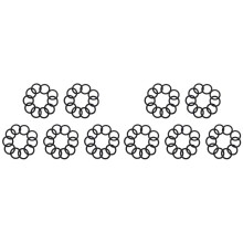 100 Pieces 32mm OD 25mm Inner Od. Black Nitrile Rubber O Ring Oil Seal Ring