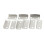 40 Pcs Home Office Silver Tone Metal Right Angle Drawer Lock Strike Plate 3