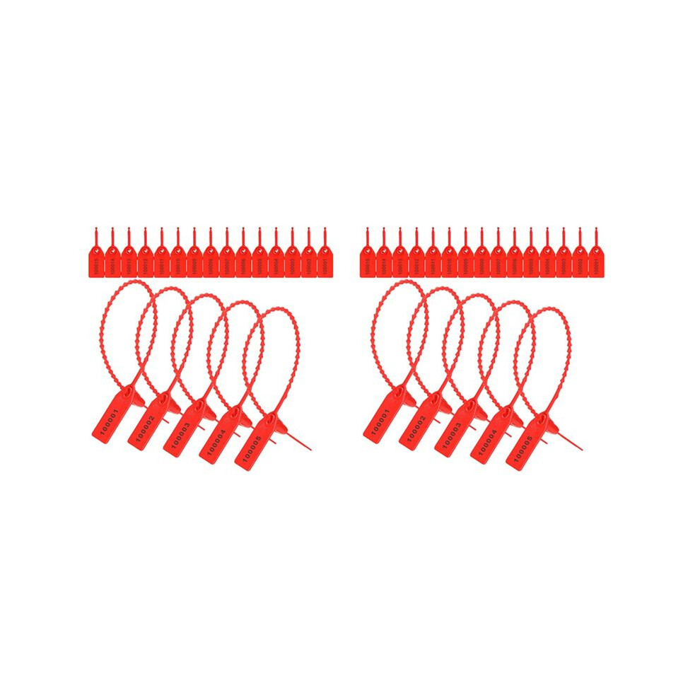 2000 Pcs Plastic Tamper Seals Fire Extinguisher Tags Security Tags Seals Safety Numbered Zip Ties Labels 6033887315992