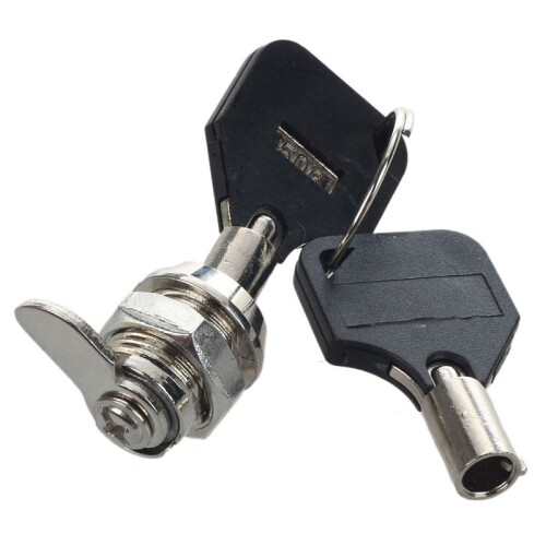 3X 12mm Threaded Keyed Quarter Turn Cam Lock for Drawer Box Locker 2