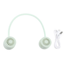 Tragbarer, wiederaufladbarer Nackenventilator mit freihändiger Nutzung für heiße Tage, mit ultraleisem Kupfermotor und starker Luftleistung,