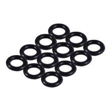 Black 9MM x 2.0mm Rubber Seals Oil Seal O Rings 48 PCS