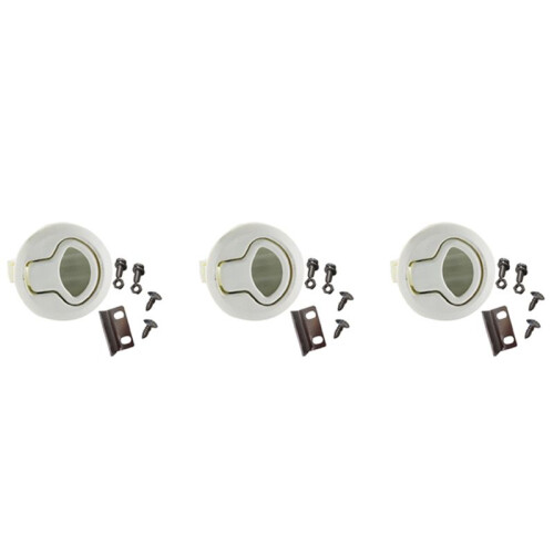 3X  Hatch Round Pull LatchLatch Flush Pull For1/4 Door Boat Deck Hatch RV Drawers Cabinet Yacht