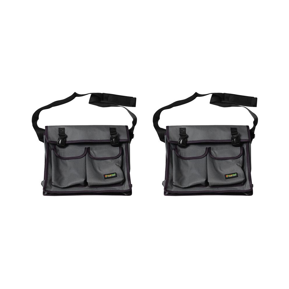 2X Yileqi Multifunctional Single Shoulder Bag Hardware Electrician Toolkit Tool Bag Waterproof Oxford Clothï¼Greyï¼ Grey 6031581624921