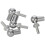 6mm Male Female Thread L Shaped  Joint Rod End Bearings 20Pcs 2