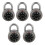 5X Master Coded Lock 50mm with Round Fixed Dial Combination Padlock 1