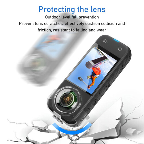 PC Lens Cover for Insta360 X3 Panoramic Camera - Lightweight & Durable 2
