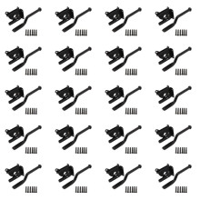 20X Self Locking Gate Automatic Heavy Force Lever Fence Gate Lock for Wood Fence Gate Door Latches Steel Black