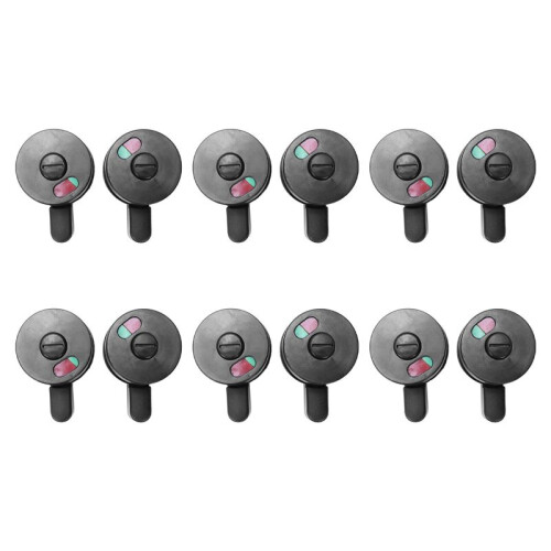 12pcs Public Toilet Door Locking Rotating Red Green Indicator Knob Lock