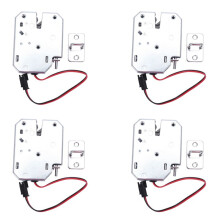 4X Electric Control Lock 12V 2A Electromagnetic Door Lock Cabinet Drawer Lockers Lock Carbon Steel Silver