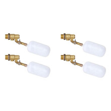4pcs 1/2 Inch Float Valve, Water Float Valve for Pond Float Valve Shutoff Auto Fill, for Livestock Tanks, Aquariums
