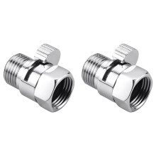 2X Shower Shut Off Valve Shower Flow Control Valve G1/2 Flow Pressure Regulator for Handheld Shower Bidet Sprayer