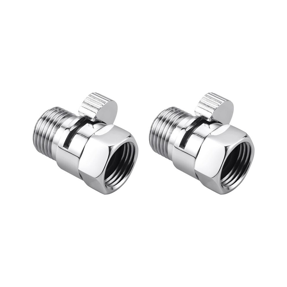 2X Shower Shut Off Valve Shower Flow Control Valve G1/2 Flow Pressure Regulator For Handheld Shower Bidet Sprayer 4711509865095