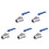 5pcs 1/2 Inch Stainless Steel Internal Thread Lever Handle  Valve 1