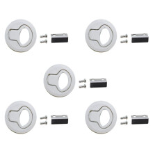 5X Loquet Hatch Rond Loquet Flush Pull pour 1/4 Porte Pont de Bateau Hatch Tiroirs RV Cabinet Yacht