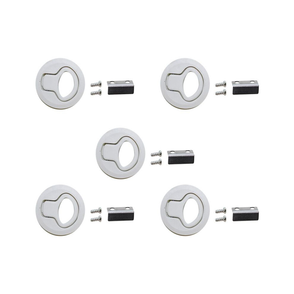 5X Hatch Round Pull Latchlatch Flush Pull For1/4 Door Boat Deck Hatch Rv Drawers Cabinet Yacht 6032093489664