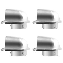 4X 4 Zoll 100 mm Wasserdichter Rostfreier Stahl EntlüFtung EntlüFtung Haube Anti-Korrosion Abluft Extraktor für Wand Luft Auslass Abdeckung, D
