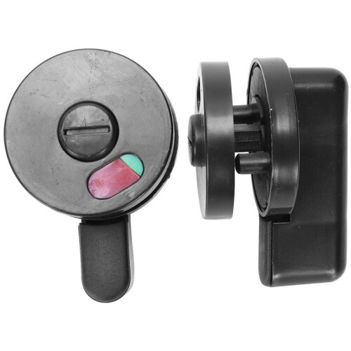 12pcs Public Toilet Door Locking Rotating Red Green Indicator Knob Lock 2