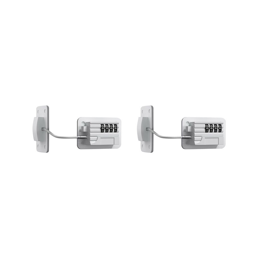 2X Fridge Lock 4-Digit Combination Lock For Refrigerators,Freezers And Cabinets,No-Drill Installation Child And Pet Safe 4712668803249
