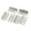 30 Pcs Home Office Silver Tone Metal Right Angle Drawer Lock Strike Plate 2