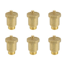 6X Messing Automatische Ontluchter 3/4 Inch Buitendraad voor Zonneboiler Overdrukventiel Gereedschap Ontluchter