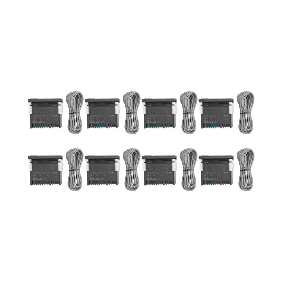 8X Lilytech Zl-6231A, Incubator Controller, Thermostat With Multifunctional Timer, Equal To Stc-1000, Or W1209 + Tm618n 6032263110251