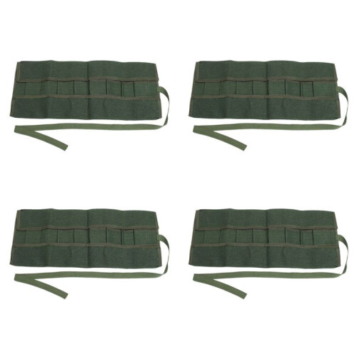 4pcs 600x430Mm Japanese Bonsai Tools Storage Package Roll Bag Canvas Tool Set Case