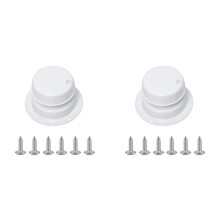 2X RV Plumbing Vent Cap RV Roof Vent Cap RV Roof Sewer Vent Cover for 1 to 2 3/8 Inch Pipe HJ403 White