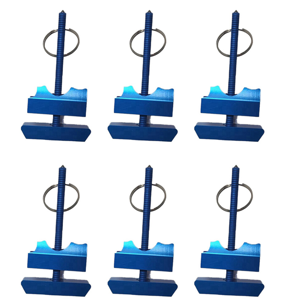 6X Stall Safety Tool, Bathroom Stall Lock Keychain, For Hotel Rooms, Shaker Tool, () 6133305766174