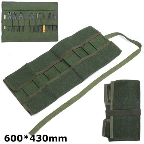 5pcs 600x430Mm Japanese Bonsai Tools Storage Package Roll Bag Canvas Tool Set Case 1