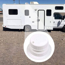 2X RV Plumbing Vent Cap RV Roof Vent Cap RV Roof Sewer Vent Cover for 1 to 2 3/8 Inch Pipe HJ403 White