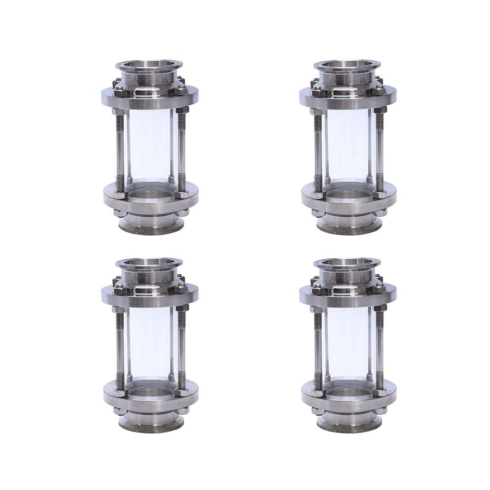 4X In- Sight Glass With Clamp End,Flow Sanitary Straight Sight Glass Sus316 2Inch Tri Clamp Type (Flow Pipe Od 51Mm) 4713369845149