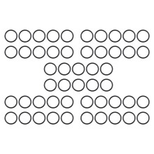 50 Stuks Mechanische Zwarte Rubberen O-Ring Oliekeerringen, 36 mm X 30 mm