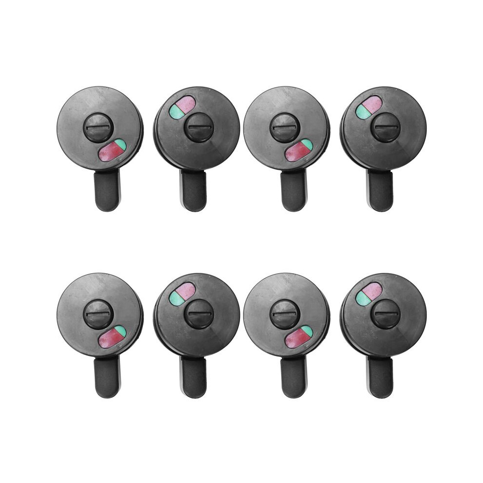 8Pcs Public Toilet Door Locking Rotating Red Green Indicator Knob Lock 6032345715435