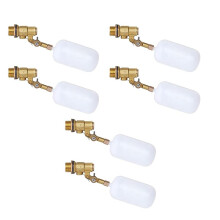 6pcs 1/2 Inch Float Valve, Water Float Valve for Pond Float Valve Shutoff Auto Fill, for Livestock Tanks, Aquariums