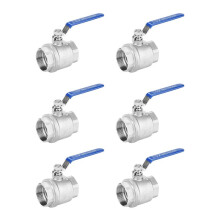 6X  Valve Female Thread 2 Inch 304 Stainless Steel Full Port Female Thread  Valve 2 Inch DN50 1000 WOG