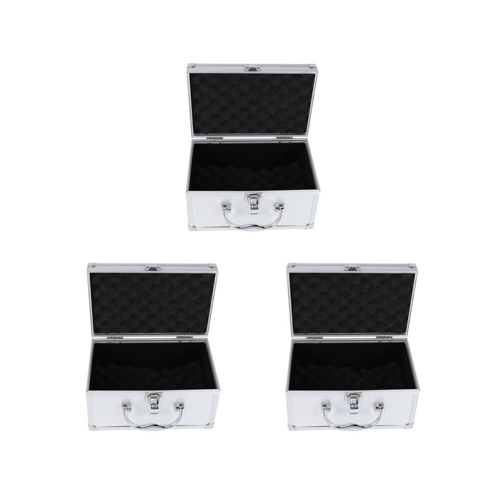 3X Aluminum Alloy Tool Box Portable Safety Equipment Instrument Case Display Case 230X150x125mm 6032125176111