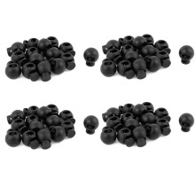 Einstellbare Runde Toggle Gefederte Seil Lanyard Cord Locks 60-Tlg