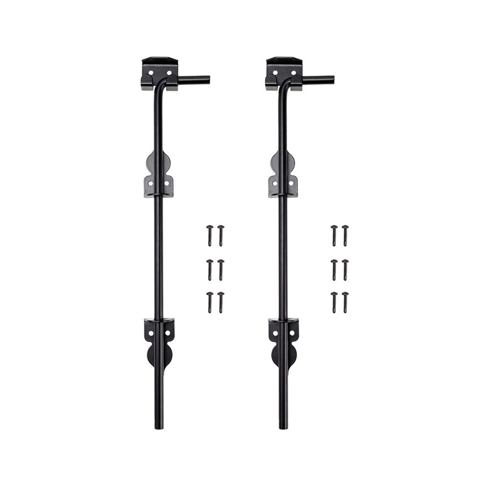 2X Heavy Duty Gate Latche Portable Cane Bolt Door Lock Door Stop Hardware For Single Open Door Gate Wooden Fence 4711498968463
