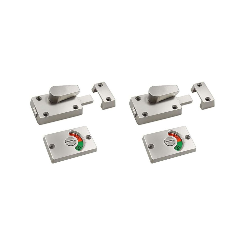2X Indicating Lock, Indicator Partition Indicator Lock With Occupancy Indicator,Toilet Stall Door Lock 6032993294818