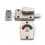 2X  Indicating Lock, Indicator Partition Indicator Lock with Occupancy Indicator,Toilet Stall Door  Lock 6