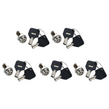 5pcs 12mm Threaded Keyed Quarter Turn Cam Lock for Drawer Box Locker