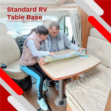 4X RV Table Base Aluminum Pedestal Table and Floor Mounting Base with 12 Mounting Holes and Screw