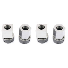 ER32 Collet Chucks Block Set de 4 Supports de Serrage Carrés et Hexagonaux pour Machine de Gravure de Tour CNC