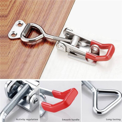 30Pcs Toggle  Clamp, 304 Stainless Steel Pull Hasp Latches, Quick Release Hand Tool Toggle Clamp 1