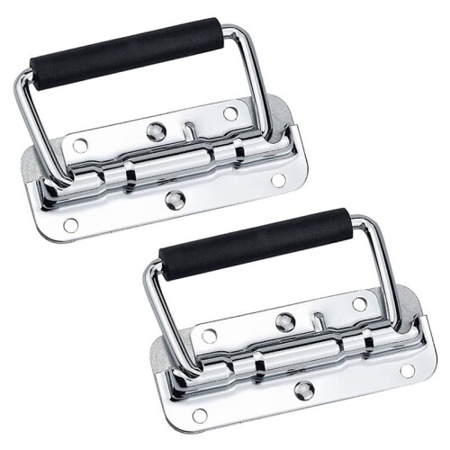 20Pcs 304 Stainless Steel Spring Handle Prop Box Tool Aluminum Box Handle Activity Handle Folding Industrial Handle 2