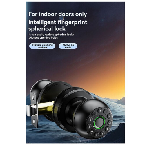 4X  Password Lock Fingerprint Door Lock App Remote Control Passcode Unlock Electronic Touchscreen Keypad Indoor 2