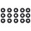 1000 Pcs O-Ring in Nitrile Rubber 6 X 2 mm 6
