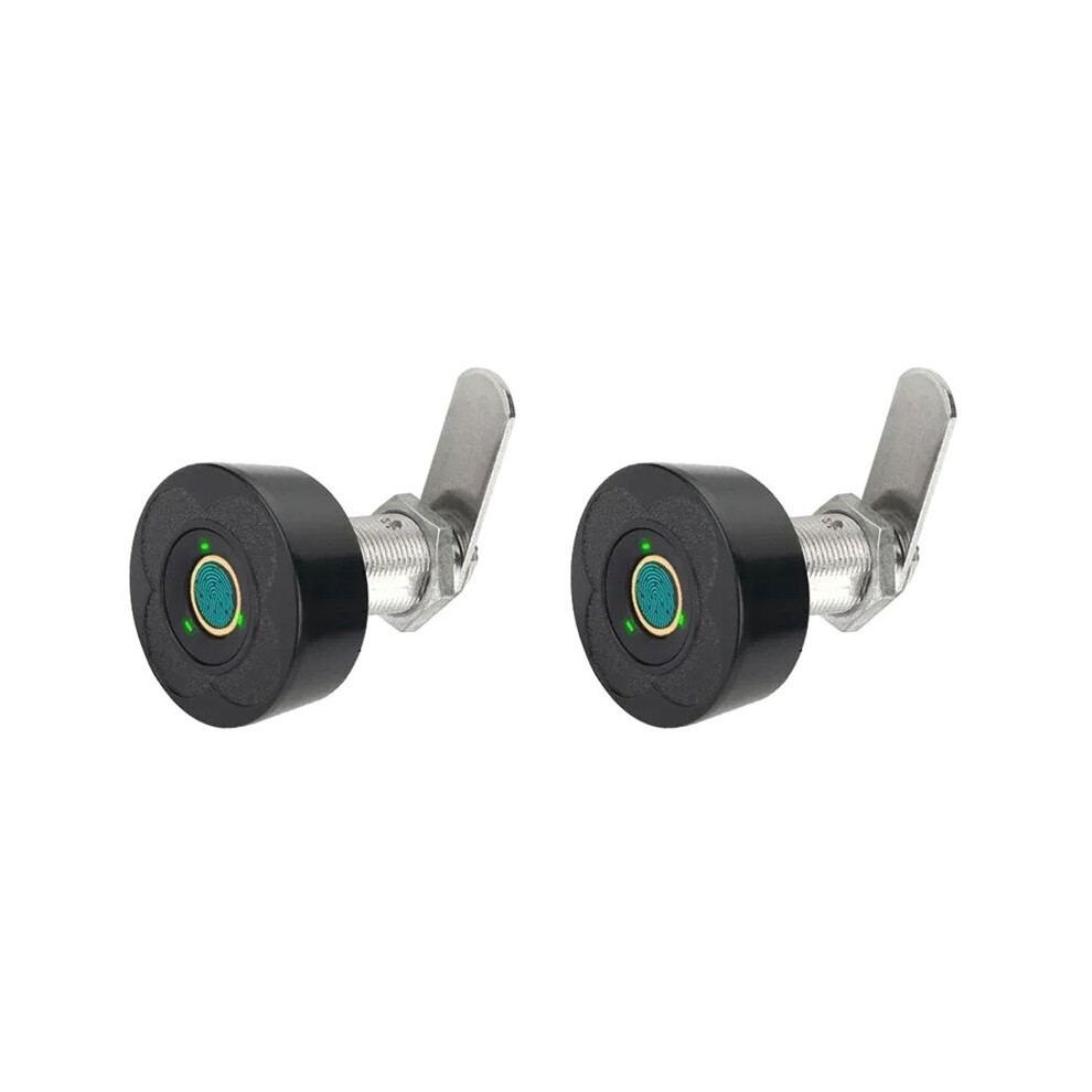 2X Fingerprint Drawer Lock - Electronic Double Door Cabinet Security For Wardrobes Shoe Cabinets Mailboxes A 4711147591226